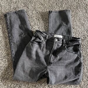Abercrombie & Fitch Ankle Straight Ultra High Rise Jeans
